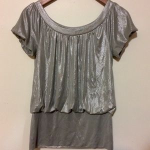 Silver INC International Concepts Blouse size small